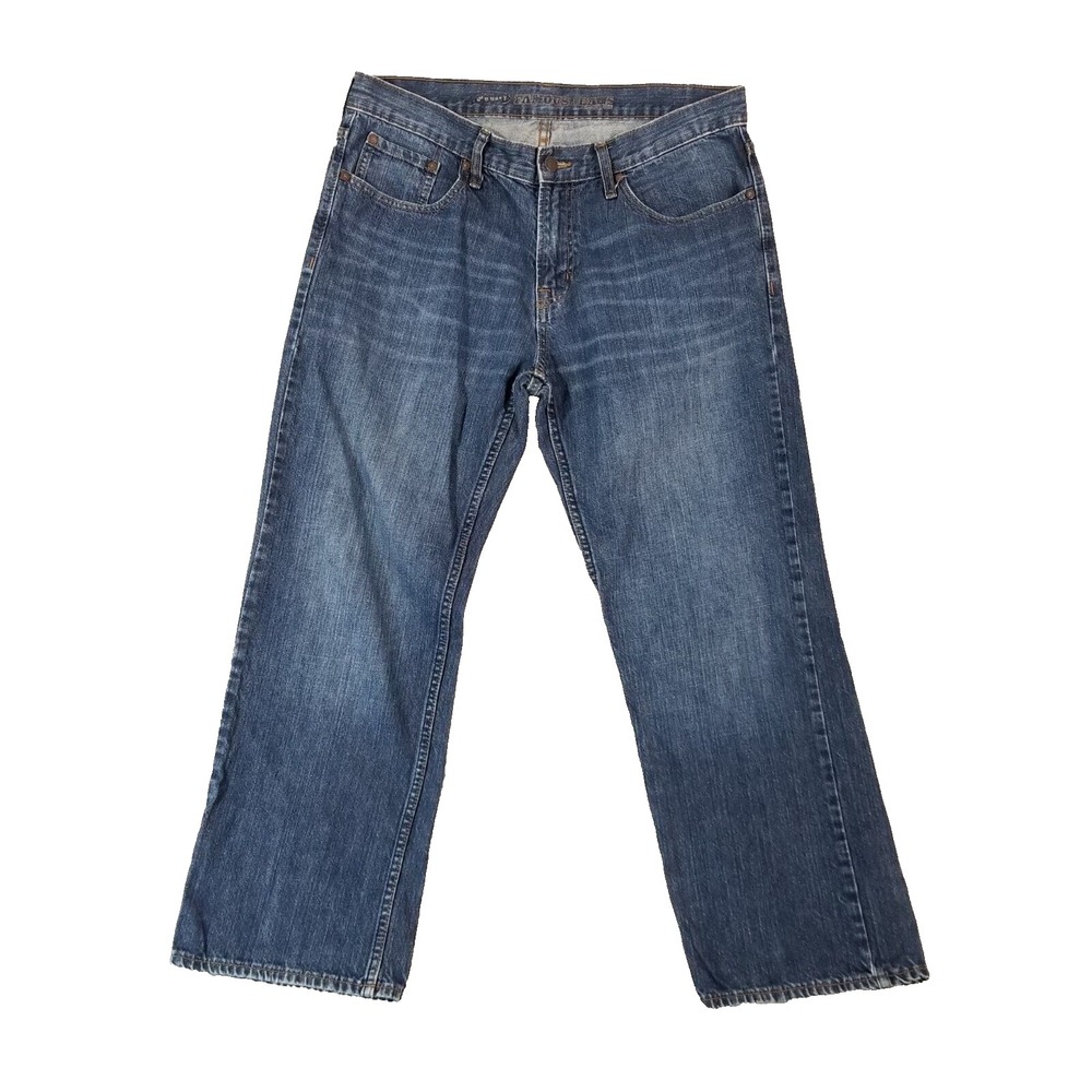 Old Navy Jeans Men 34x30 Blue Relaxed Straight 100% Cotton Denim 90s Style